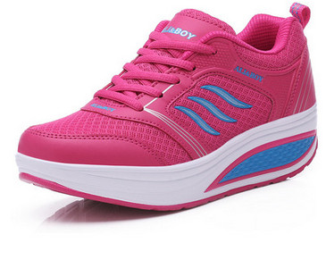 Pantofi de damă casual cu talpă înaltă cu șireturi