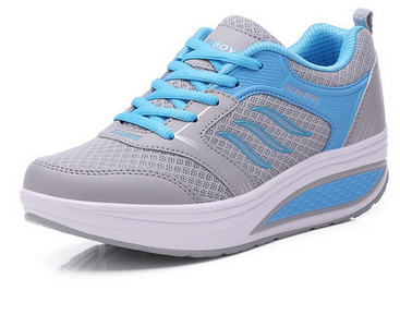 Pantofi de damă casual cu talpă înaltă cu șireturi