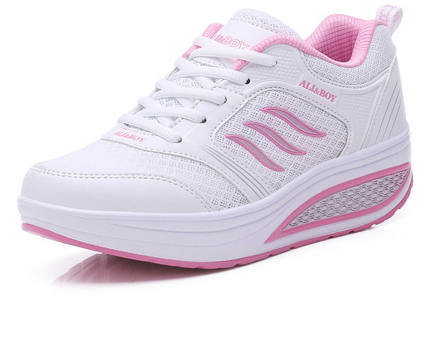 Pantofi de damă casual cu talpă înaltă cu șireturi