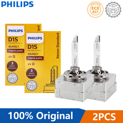 2X Philips HID D1S D2S D2R D3S D4S D5S 35W Xenon Standard 4200K Auto Original Head Light Car Γνήσιες λάμπες Αντικατάσταση αναβάθμισης, ζεύγος