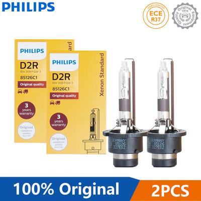 2X Philips HID D1S D2S D2R D3S D4S D5S 35W Xenon Standard 4200K Auto Original Head Light Car Γνήσιες λάμπες Αντικατάσταση αναβάθμισης, ζεύγος