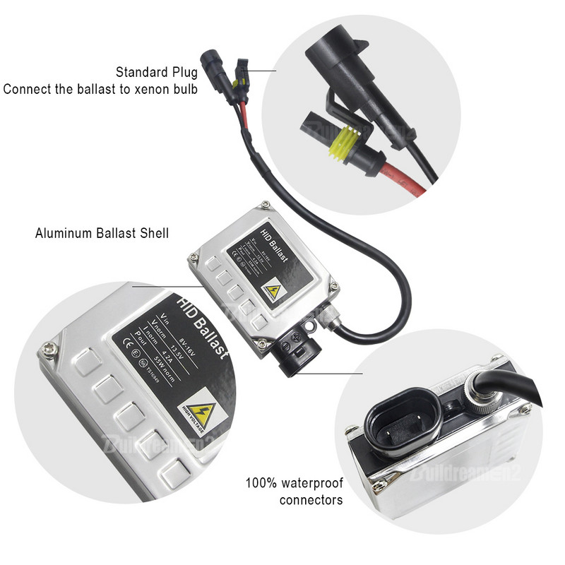 H7 Xenon H1 H8 9005 HB3 9006 HB4 881 880 H3 H11 Xenon Kit HID Light 55W 4300K-10000K 12V Auto esitulede esitulede tarvikud