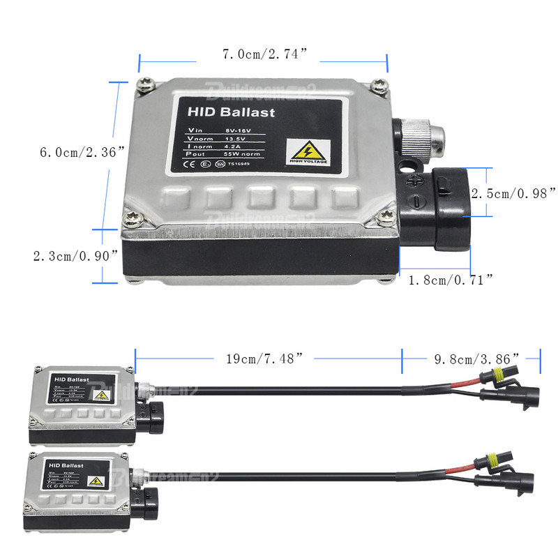 H7 Xenon H1 H8 9005 HB3 9006 HB4 881 880 H3 H11 Xenon Kit HID Light 55W 4300K-10000K 12V Auto esitulede esitulede tarvikud