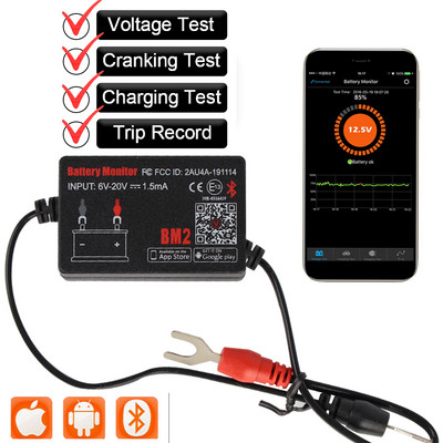 Accesorii auto Tester de capacitate a bateriei Micro200Pro Tester de baterie auto pentru atelier de garaj Instrumente mecanice 12v