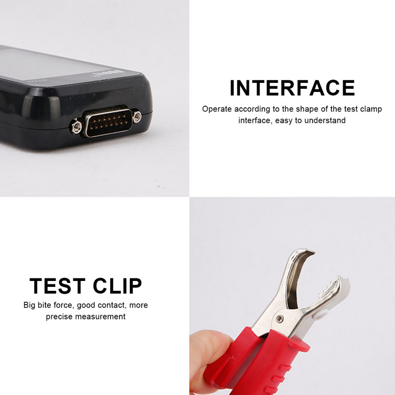 Tester de încărcare a bateriei auto DY222 12V/24V Tester multifuncțional de sănătate a bateriei Tester de sistem de baterii auto