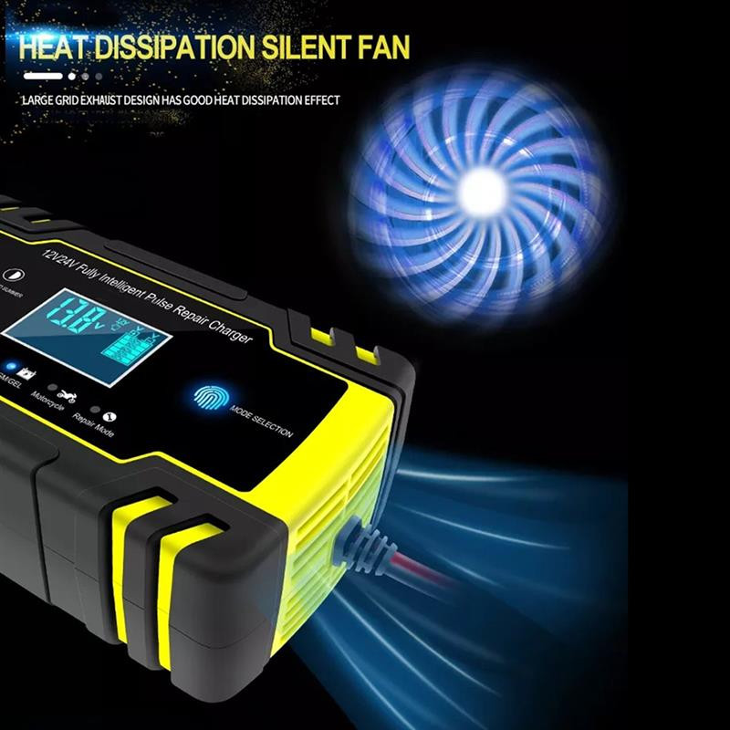 140W automaatsed akulaadijad 12V 24V auto akulaadija mootorratta akulaadijad 2Ah -150Ah aku jaoks