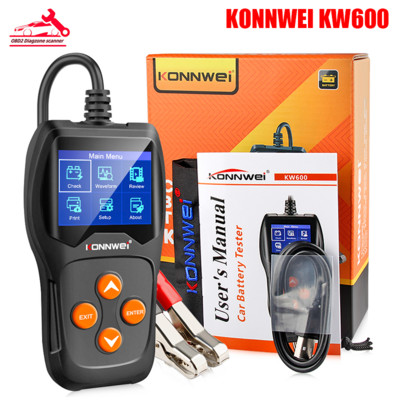 KONNWEI KW600 12V 100 έως 2000CCA Ελεγκτής μπαταρίας αυτοκινήτου 12 Volt για Διαγνωστικά εργαλεία μπαταρίας φόρτισης αυτοκινήτου γρήγορης εκκίνησης