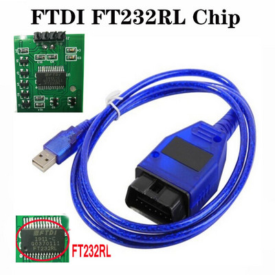 Maža kaina už VAG KKL skaitytuvo įrankį VAG-KKL 409 su FTDI FT232RL mikroschema vag 409 kkl OBD2 USB sąsajos diagnostikos kabeliu