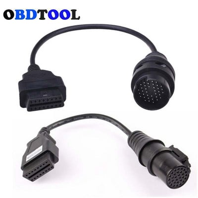 OBD2 Cable for IVECO 38Pin Obd 16 Pin Connector Cable for IVECO 30 PIN Truck Heavy Duty Trucks Diagnostic Extension Cable Plug