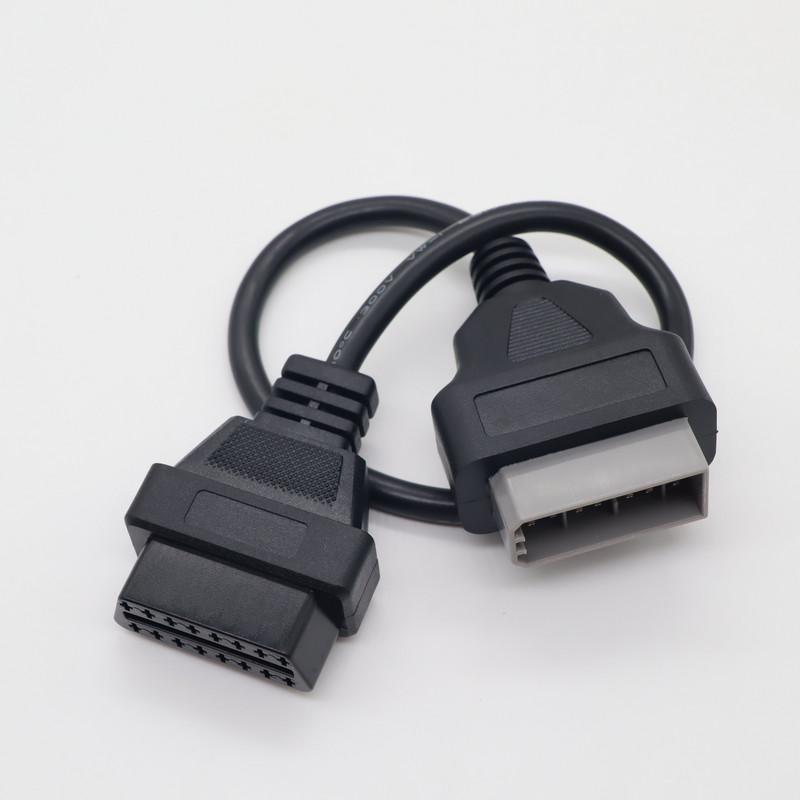 40 cm-es OBD-kábel Nissan 14 tűs apa és 16 tűs anya OBD2 OBDII DLC 16 tűs diagnosztikai eszköz adapter adapterhez csatlakozó kábele