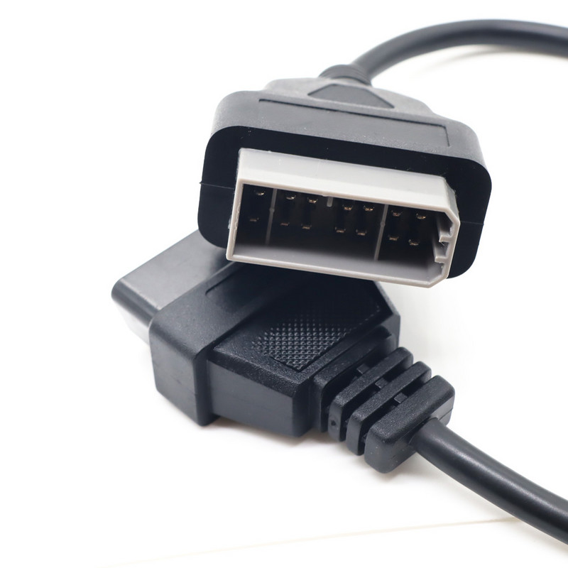 40 cm-es OBD-kábel Nissan 14 tűs apa és 16 tűs anya OBD2 OBDII DLC 16 tűs diagnosztikai eszköz adapter adapterhez csatlakozó kábele