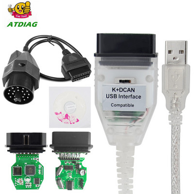 2022 For BMW IN-PA K+CAN K CAN IN*/PA With FT232RL Chip with Switch for BMW IN*-PA K DCAN USB Interface Cable With 20PIN