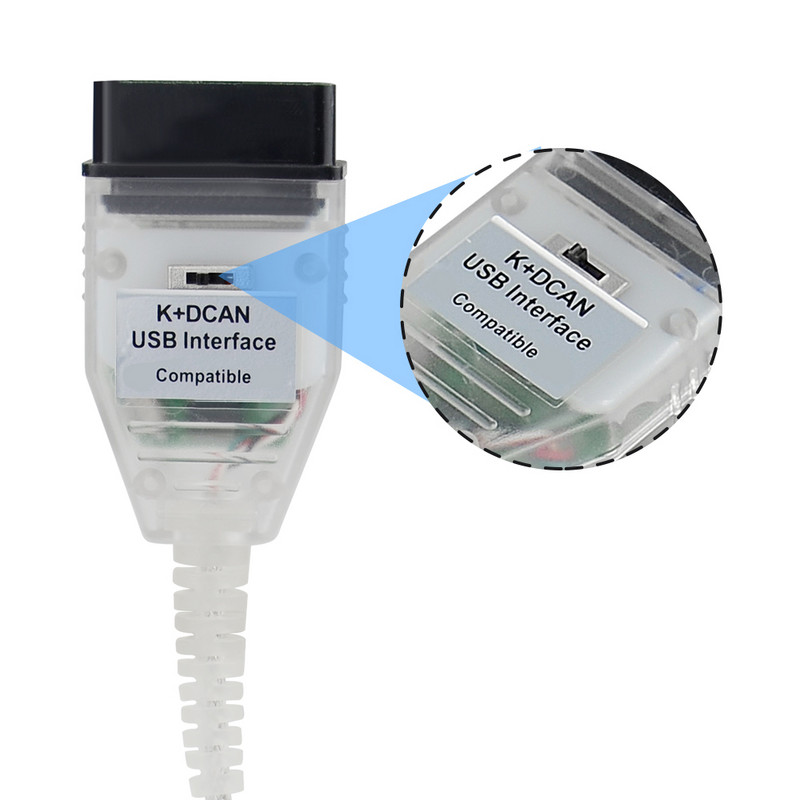 2022 Για BMW IN-PA K+CAN K CAN IN*/PA Με Τσιπ FT232RL με διακόπτη για BMW IN*-PA K DCAN Καλώδιο διασύνδεσης USB με 20 PIN