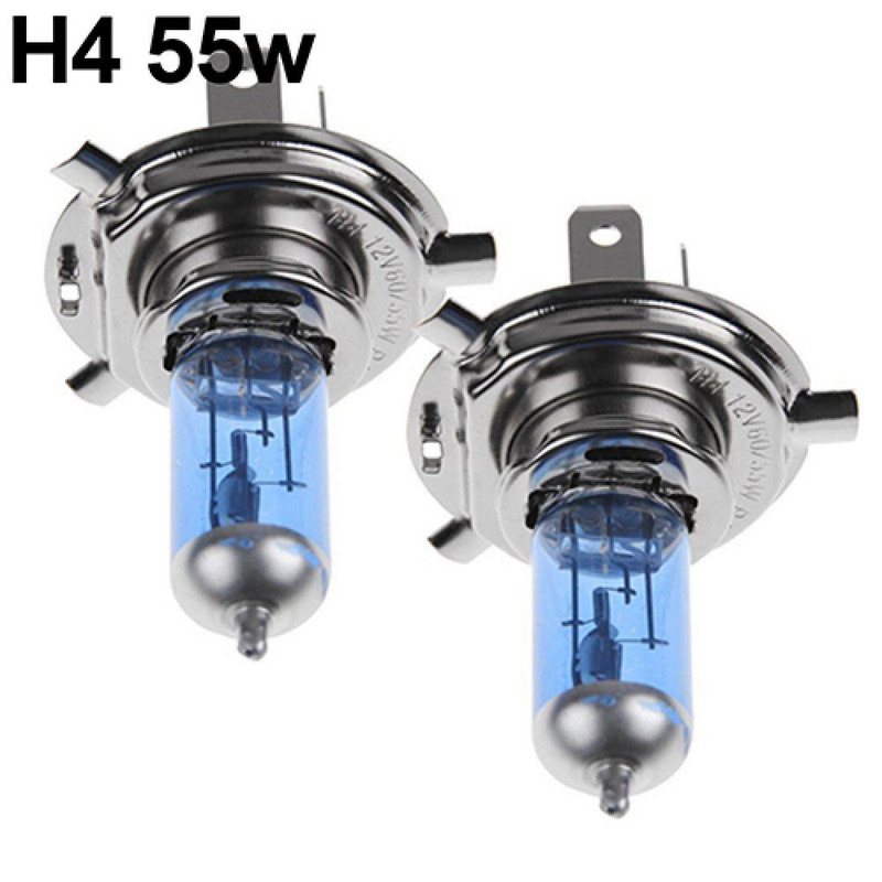 2tk H1/H4/H7 55W/100W Xenon Gas Halogen Esituled Valged Lambid 12V 5000K Pirnid