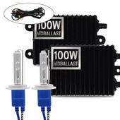 6000K H1 H3 H4 H7 H11 9006 100W 4300K 8000K balasts HID ksenona 12V automašīnas gaismas priekšējais lukturis 9005 9006