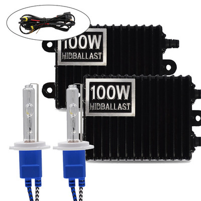 6000K H1 H3 H4 H7 H11 9006 100W 4300K 8000K balasts HID ksenona 12V automašīnas gaismas priekšējais lukturis 9005 9006