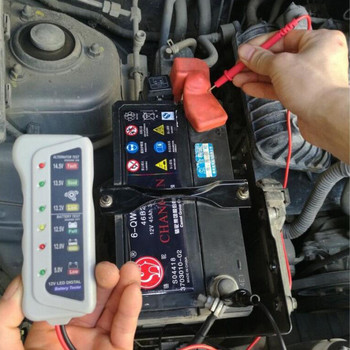 12V μοτοσικλέτας ελεγκτής μπαταρίας αυτοκινήτου Ανιχνευτής σφαλμάτων Battery Tester Digital Alternator Analyzer Auto Repair Car Diagnostic Tool