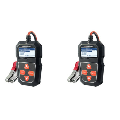 KONNWEI 2X KW208 aku tester, auto digitaalne 12V 100-2000CCA autoaku mahutesteri testimistööriist
