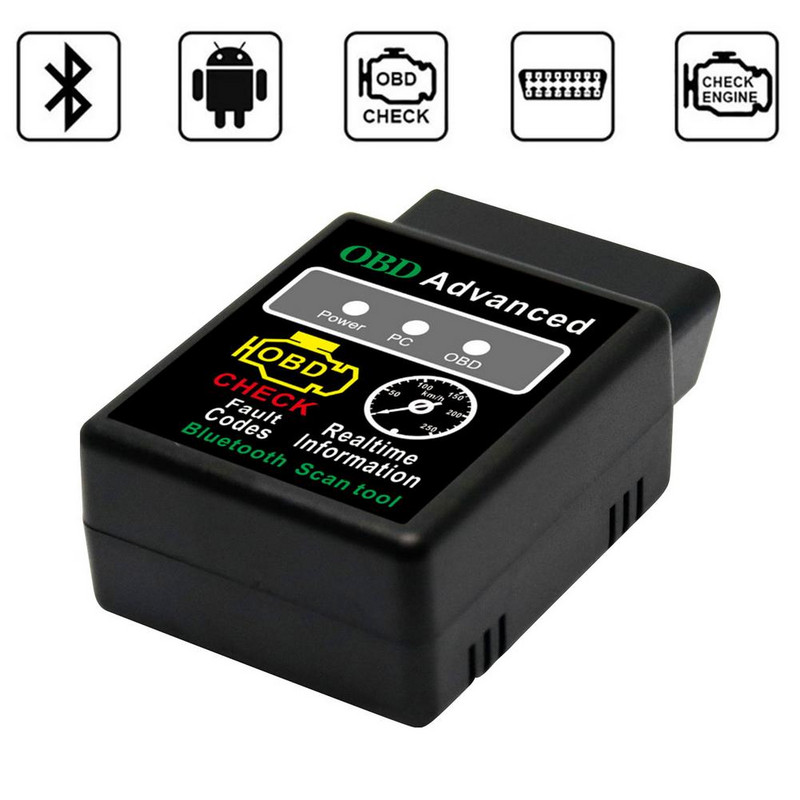 ELM327 V1.5 HH OBD 2 OBDII Car Auto Bluetooth dijagnostički alat Skener sučelja Android/Windows/Windows PC (s CD-om)