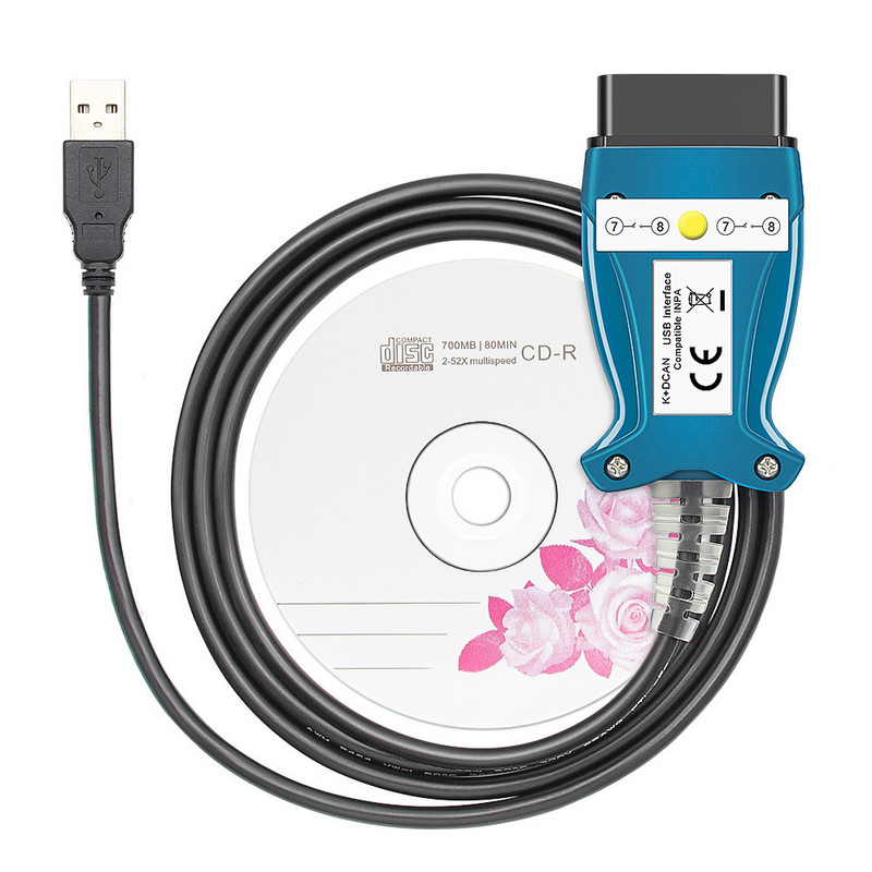 Cel mai nou comutator FTDI K + DCAN Interfață USB pentru BMW Ediabas OBD2 CAN SCAN instrument compatibil de diagnosticare