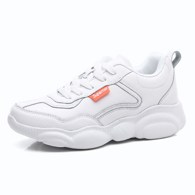 Tenisi de damă, de culoare uni, cu șireturi