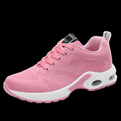 Tenisi casual din material textil cu șireturi pentru femei