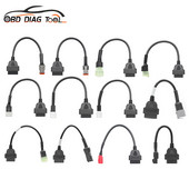 Motobike OBD2 pistikuga mootorratas YAMAHA/HONDA/Harley Scooteri K+CAN köisraudtee/veoauto/mootori OBD 2 pikenduskaabli jaoks tasuta kohaletoimetamine