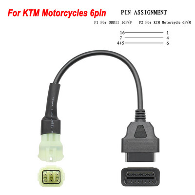 Motocikl OBD2 konektor Motocikl za YAMAHA/HONDA/Harley skuter K+CAN žičara/kamion/motor OBD 2 produžni kabel Besplatna dostava