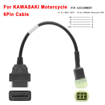 Motobike OBD2 pistikuga mootorratas YAMAHA/HONDA/Harley Scooteri K+CAN köisraudtee/veoauto/mootori OBD 2 pikenduskaabli jaoks tasuta kohaletoimetamine