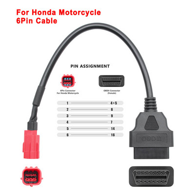Motobike OBD2 pistikuga mootorratas YAMAHA/HONDA/Harley Scooteri K+CAN köisraudtee/veoauto/mootori OBD 2 pikenduskaabli jaoks tasuta kohaletoimetamine