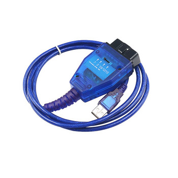 Качествен OBD2 USB кабел за автодиагностика на автомобил FTDI FT232RL чип за Fiat KK-L инструмент за сканиране на автомобилно ECU с превключвател USB интерфейс