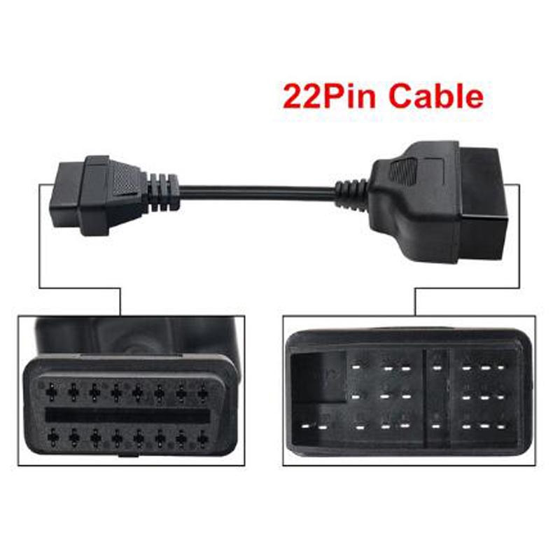 Cablu OBD II auto pentru Toyota 17Pin & 22Pin Mascul la 16Pin OBD 2 Femeie Conector de diagnosticare pentru Toyota 17Pin 22Pin OBDII Adaptor