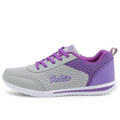 Tenisi dama din material textil cu litere si sireturi