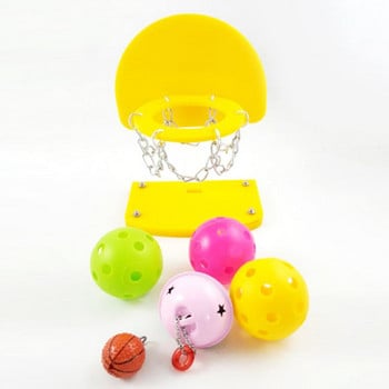 Играчка Mini Parrot Toy Баскетболни стойки Hoop Pet Bird Parrot Toys Папагал Вълнисто папагало Cockatiel Toy