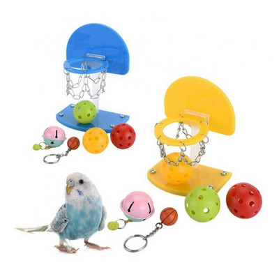 Játék mini papagáj játék kosárlabda állvány karika kisállat madár papagáj játékok papagáj papagáj kakas kakas játék