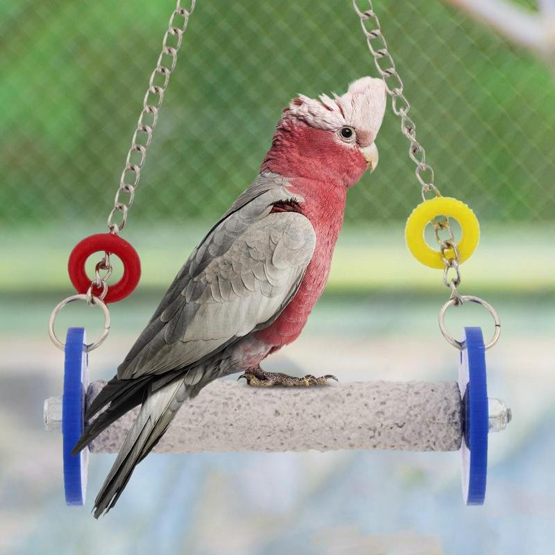 Jucărie de leagăn de păsări Jucărie de biban pentru papagal, rezistentă la spargere, pentru cușcă Păstrează unghiile și ciocul în condiții optime Rezistență în interior și exterior