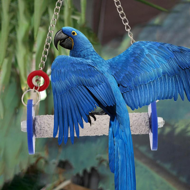 Jucărie de leagăn de păsări Jucărie de biban pentru papagal, rezistentă la spargere, pentru cușcă Păstrează unghiile și ciocul în condiții optime Rezistență în interior și exterior