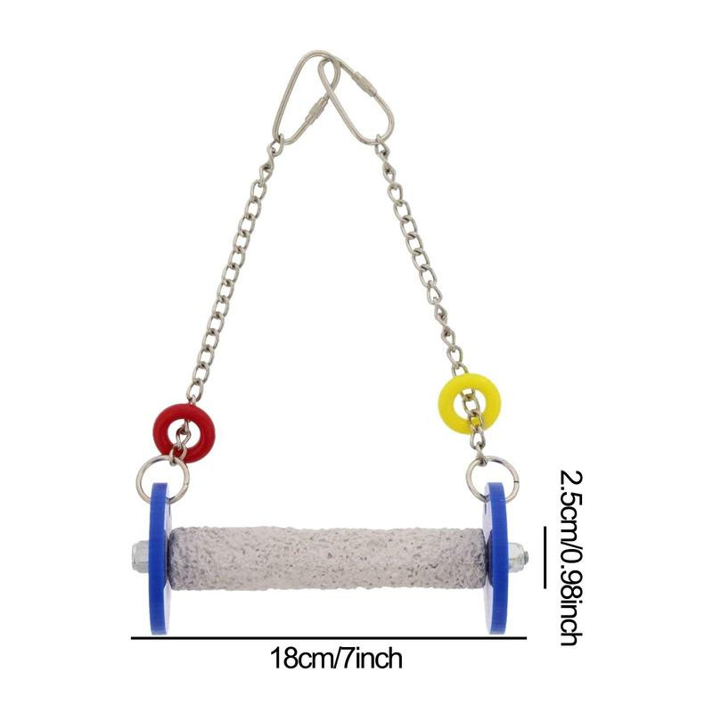 Jucărie de leagăn de păsări Jucărie de biban pentru papagal, rezistentă la spargere, pentru cușcă Păstrează unghiile și ciocul în condiții optime Rezistență în interior și exterior