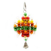 CAITEC putnu rotaļlietas Mazas koka krelles Rotaļlieta Košļājamās Rotaļlietas Mazas rotaļlietas putnu būrī, piemērotas maziem papagaiļiem