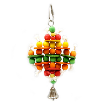 CAITEC putnu rotaļlietas Mazas koka krelles Rotaļlieta Košļājamās Rotaļlietas Mazas rotaļlietas putnu būrī, piemērotas maziem papagaiļiem