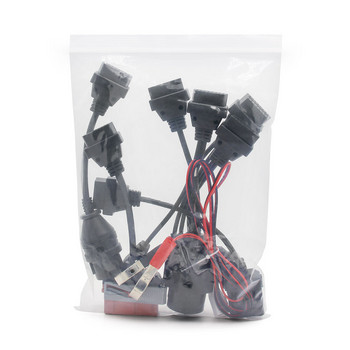 Пълен комплект 8 кабела за автомобил OBD OBD2 диагностичен конектор 8 бр. Комплект кабели за кола Пълни щифтове Активирани кабели за камиони Адаптери