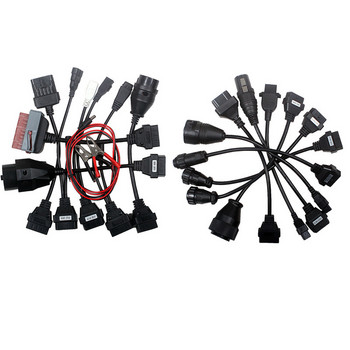 Пълен комплект 8 кабела за автомобил OBD OBD2 диагностичен конектор 8 бр. Комплект кабели за кола Пълни щифтове Активирани кабели за камиони Адаптери
