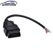 Profesionāls OBD2 16 kontaktu sieviešu/vīriešu savienotājs atveramam OBD kabelim OBDII OBD-ii ODB2 16 kontaktu OBD 2 adapteris 30 CM/60 CM garums