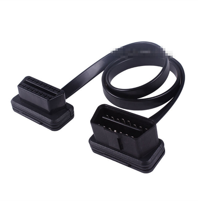 Professzionális OBD2 16 tűs csatlakozódugós csatlakozó OBD-kábel nyitásához OBDII OBD-ii ODB2 16 tűs OBD 2 adapter 30cm/60cm hosszúság