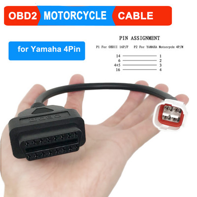 OBD2 Motocikla diagnostikas kabelis YAMAHA 3Pin 4Pin priekš Honda 6Pin priekš Kawasaki priekš BENELLI priekš Suzuki priekš Ducati ICOM-D