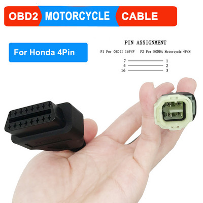 OBD2 Motocikla diagnostikas kabelis YAMAHA 3Pin 4Pin priekš Honda 6Pin priekš Kawasaki priekš BENELLI priekš Suzuki priekš Ducati ICOM-D