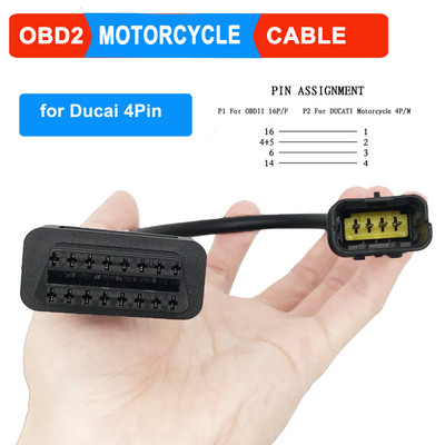 OBD2 Motocikla diagnostikas kabelis YAMAHA 3Pin 4Pin priekš Honda 6Pin priekš Kawasaki priekš BENELLI priekš Suzuki priekš Ducati ICOM-D