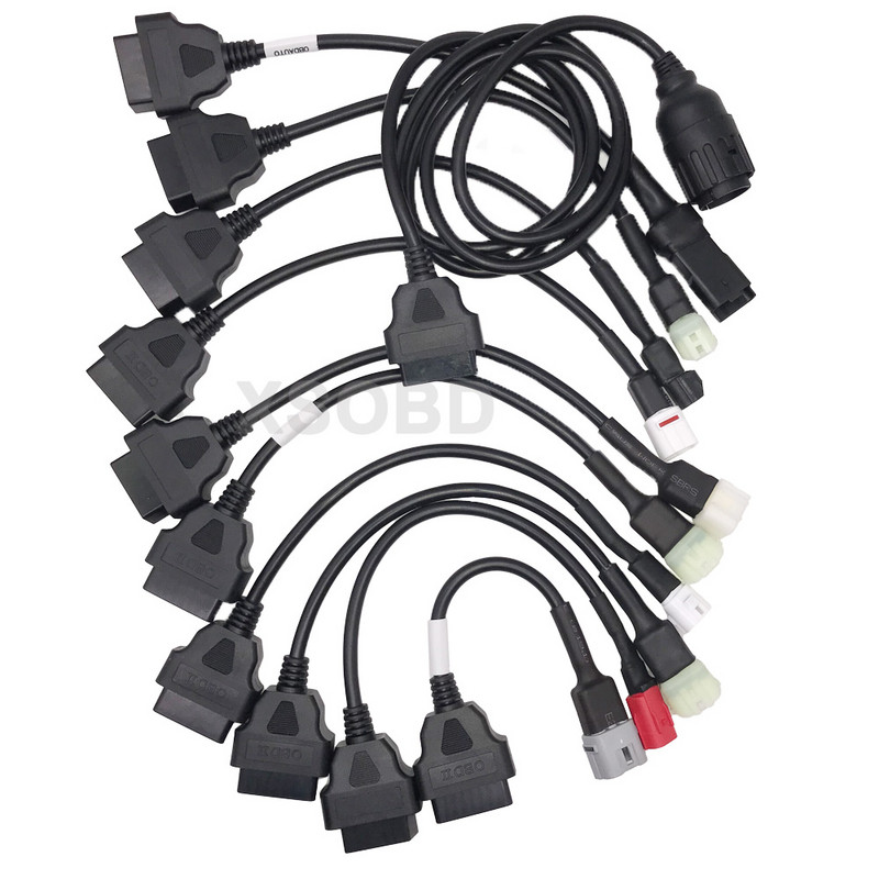OBD2 motociklo diagnostikos kabelis, skirtas YAMAHA 3Pin 4Pin, skirtas Honda 6Pin, skirtas Kawasaki BENELLI, skirtas Suzuki, skirtas Ducati ICOM-D