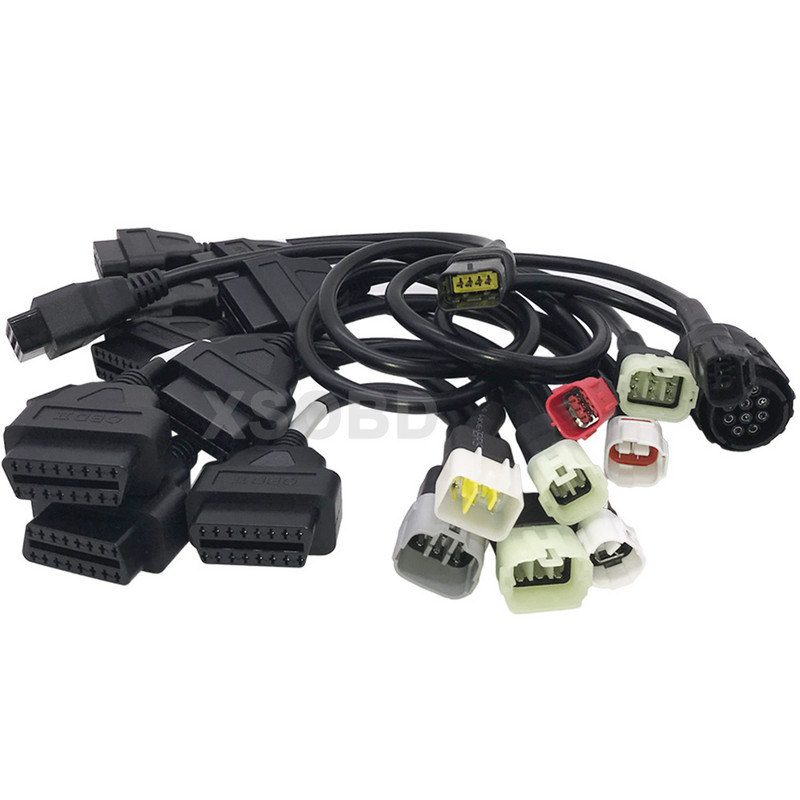OBD2 motociklo diagnostikos kabelis, skirtas YAMAHA 3Pin 4Pin, skirtas Honda 6Pin, skirtas Kawasaki BENELLI, skirtas Suzuki, skirtas Ducati ICOM-D