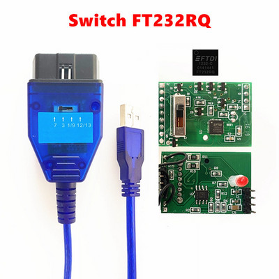 Για FIAT ECU SCAN VAG KKL OBD2 USB Diagnostic scanner for AUDI/VW/Skoda/Seat Switch 4Ways Position FTDI FT232RL FT232RQ VAG COM